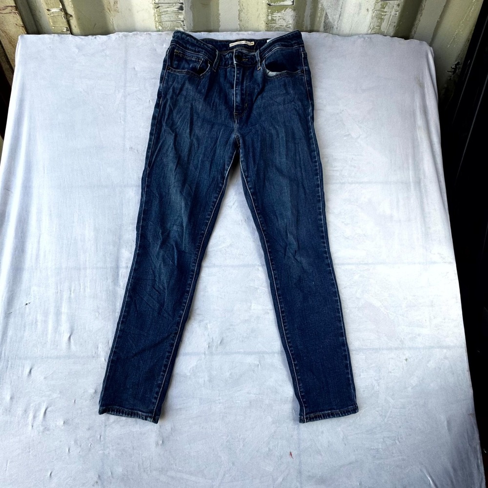 Levi's 721 High Rise Skinny Ankle Jeans Women's 28 Blue Denim Zip Fly Outdoor